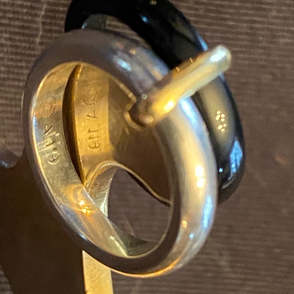 Georg Jensen Sterling Silver w/Gold Band #119 - Picture 2 of 2